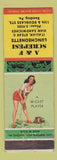 Matchbook Cover - A&F Screpesi Luncheonette Reading PA pinup WEAR