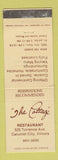 Matchbook Cover - The Cottage Restaurant Calumet City IL