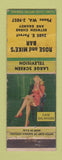 Matchbook Cover - Rose and Mike's Bar pinup WEAR