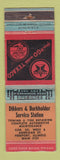 Matchbook Cover - Dikkers & Burkholder Texaco oil gas Freeport IL WEAR