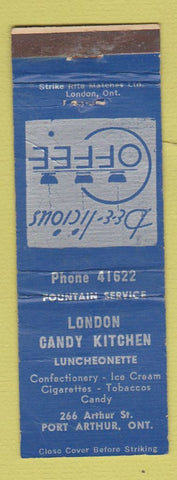 Matchbook Cover - London Candy Kichen Port Arthur ON WEAR