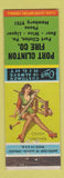 Matchbook Cover - Port Clinton Fire Company PA pinup