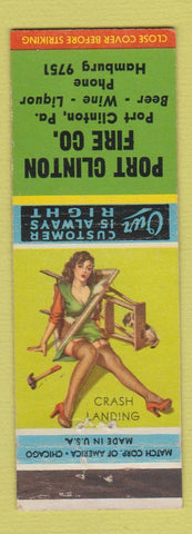 Matchbook Cover - Port Clinton Fire Company PA pinup