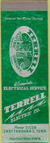 Matchbook Cover - Terrell Electric Co Chattanooga TN