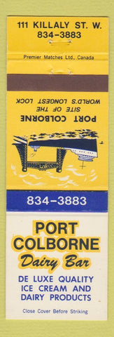 Matchbook Cover - Port Colborne Dairy Bar ON