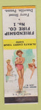 Matchbook Cover - Friendship Fire Company Danville PA pinup