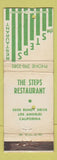 Matchbook Cover - The Steps Restaurant Los Angeles CA WORN HOLES