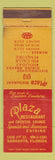 Matchbook Cover - Plaza Restaurant Sarasota FL