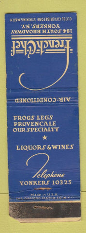 Matchbook Cover - French Chef Restaurant Yonkers NY WORN