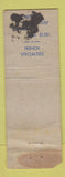 Matchbook Cover - French Chef Restaurant Yonkers NY WORN