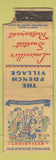 Matchbook Cover - The French Village Louisville KY POOR STRIKER WORN