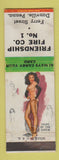 Matchbook Cover - Friendship Fire Company Danville PA pinup WEAR