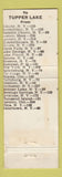 Matchbook Cover - Sunset Restaurant Tupper Lake NY WEAR