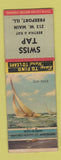 Matchbook Cover - Swiss Tap Freeport IL WEAR