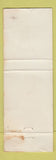 Matchbook Cover - Sunny Side Bar Wiskey Gulch NV pinup WEAR
