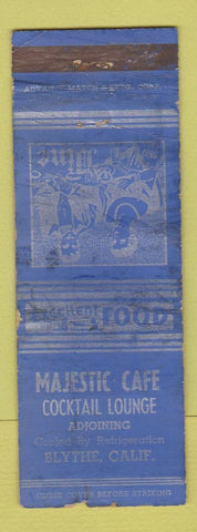 Matchbook Cover - Majestic Cafe Blythe CA WORN