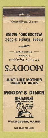 Matchbook Cover - Moody's Diner Waldoboro ME WEAR