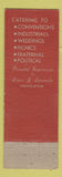 Matchbook Cover - Lonnecke Catering Chicago IL