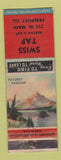 Matchbook Cover - Swiss Tap Freeport IL