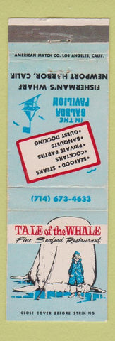 Matchbook Cover - Tale of the Whale Newport Harbor CA WEAR