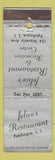 Matchbook Cover - Felice's Restaurant Patchogue LI NY WEAR
