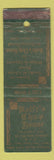 Matchbook Cover - Rolfe's Chop House New York City WORN