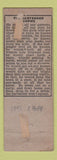 Matchbook Cover - Quinn's Bar Milwaukee WI pinup