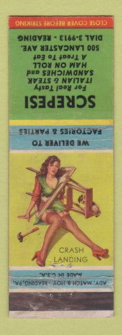 Matchbook Cover - Screpesi Restaurant Italian Reading PA pinup WEAR #1