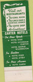 Matchbook Cover - hotel Governor Clinton New York City