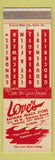 Matchbook Cover - Love's Bahama Beach Store Panama City Beach FL