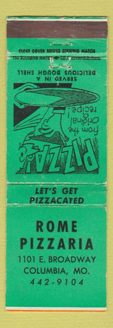 Matchbook Cover - Rome Pizzeria Columbia MO Pizza WEAR