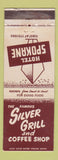 Matchbook Cover - Silver Grill Hotel Spokane WA