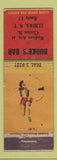 Matchbook Cover - Burke's Bar Elmira NY pinup WORN