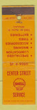 Matchbook Cover - Center Street Shell oil gas Milwaukee WI WEAR