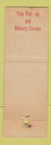 Matchbook Cover - Center Street Shell oil gas Milwaukee WI WEAR