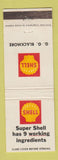 Matchbook Cover - Shell oil gas GG Blackmore