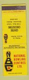 Matchbook Cover - National Bowling Centres Brunswick Chicoutimi QC