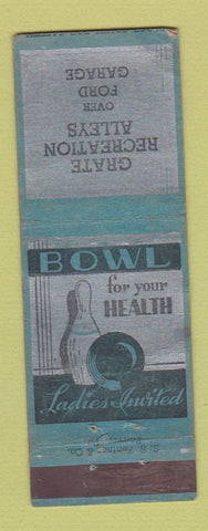 Matchbook Cover - Grate Recreation Bowling  WEAR