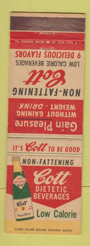 Matchbook Cover - Cott Beverages Soda