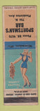 Matchbook Cover - Sportsman's Bar Milwaukee? WI pinup WORN