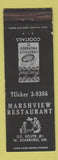 Matchbook Cover - Marshview Restaurant West Scarboro ME