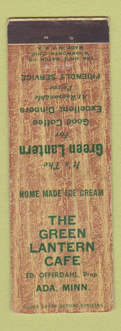 Matchbook Cover - Green Lantern Cafe Ada MN