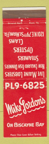 Matchbook Cover - Mike Gordon's Restaurant Miami FL