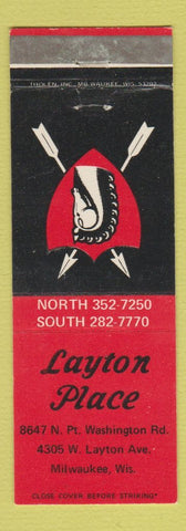 Matchbook Cover - Layton Place Milwaukee WI