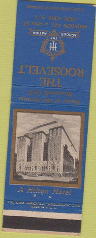 Matchbook Cover - Roosevelt Hotel New York City