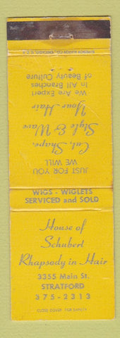 Matchbook Cover - House of Schubert Hair Salon Stratford CT WEAR