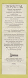 Matchbook Cover - Donautal Taverne Switerland?