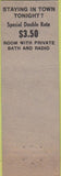 Matchbook Cover - Hotel Dixie New York City