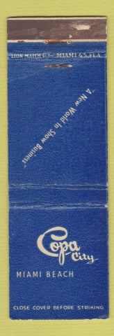 Matchbook Cover - Copa City Miami Beach FL WEAR