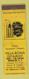 Matchbook Cover - Villa Roma Restaurant Brooklyn NY WEAR